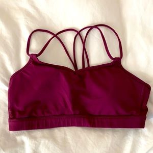 Maroon Sports bra Lululemon